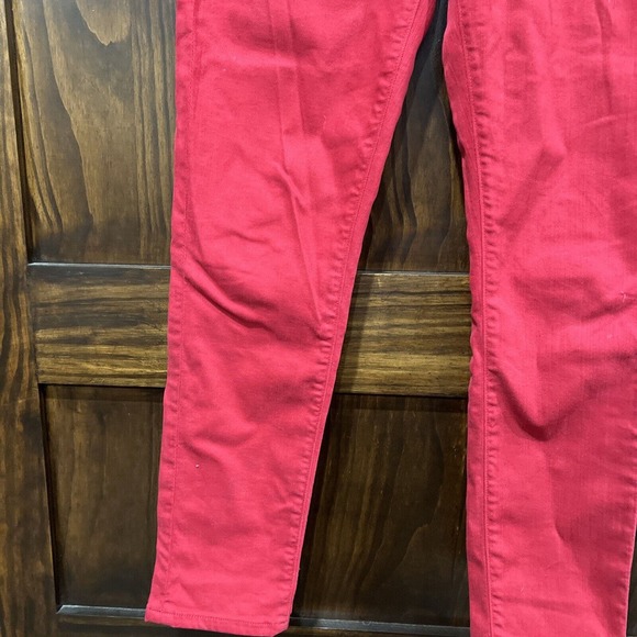 Citizens Of Humanity Jeans Women 26 Red Denim Rocket Crop High Rise Skinny - Picture 5 of 16